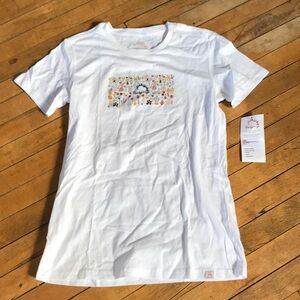 White Kids T-Shirt with Colorful Graphic